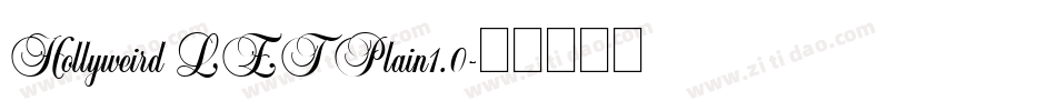 Hollyweird LET Plain1.0字体转换
